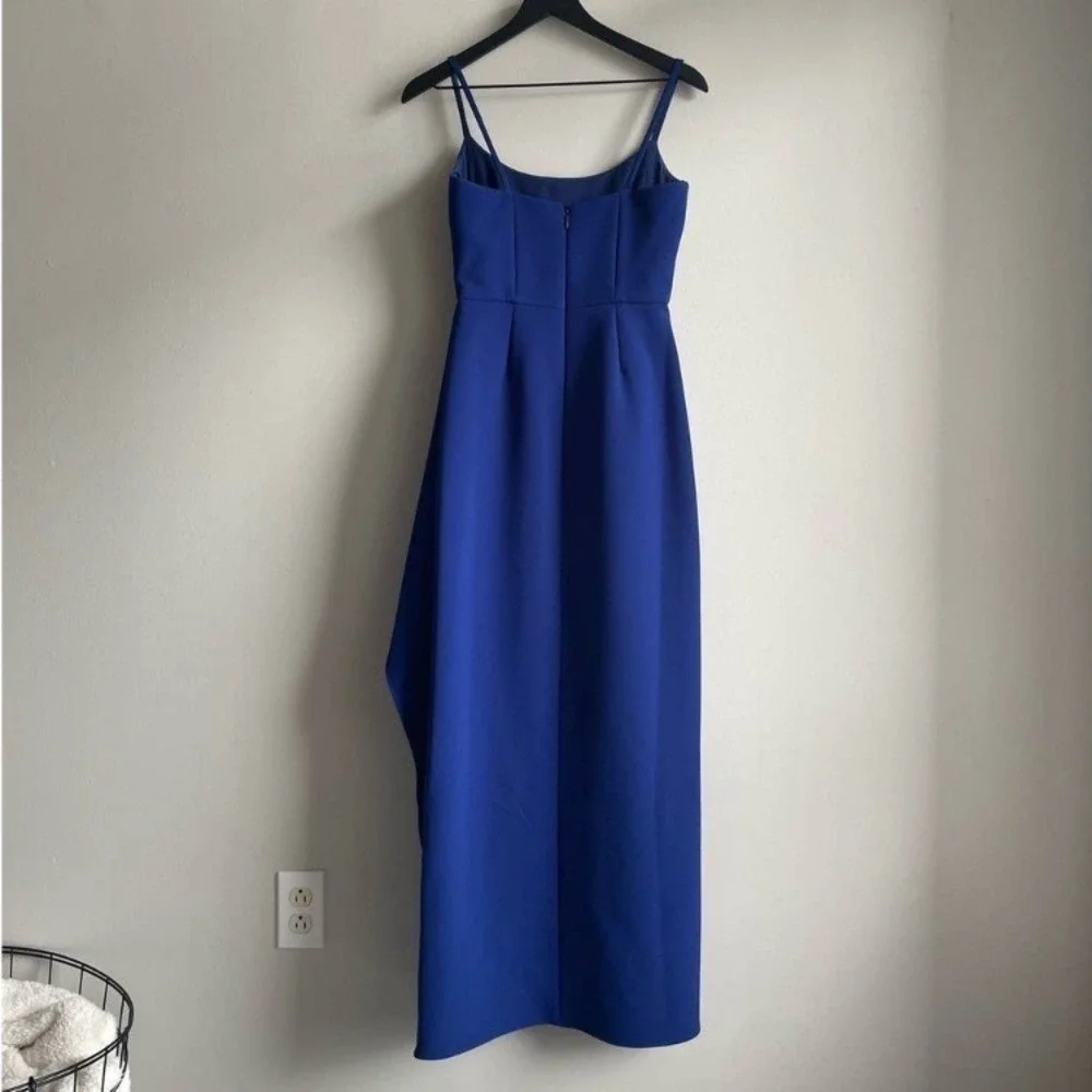 BCBGMaxazria Steluth Maxi Dress‎ Royal Blue size 2 strap's cocktail prom - Picture 4 of 12
